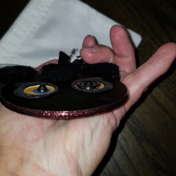 New Coach Limited Edition Fuzzy Bear Keychain Bag Charm - Picture 6 of 8